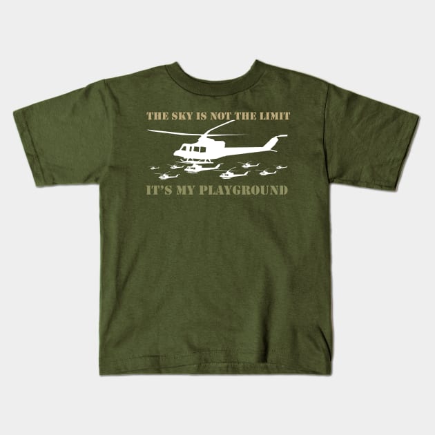 The Sky Is Not The Limit It's My Playground Kids T-Shirt by KewaleeTee